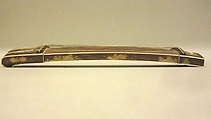 Miniature Koto  (箏), wood, lacquer, metal, silk,  ivory?, Japanese